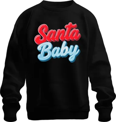 Immagine prodotto di Babbo Natale Natale Babbo Natale Regalo Retro Felpa Unisex Pullover, Nero, XL