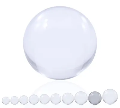 Productafbeelding van Jongleerbal - Acryl - 110 mm - 875 gram - Transparant