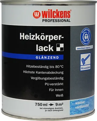 Produktbild von Wilckens Professional Heizkörperlack glänzend, 750 ml