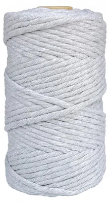 Produktbild von rKonik Baumwollschnur Makramee grau 5mm 100m