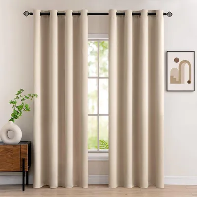 Produktbild von Verdunklungsvorhänge beige 2er Set 140x260 cm