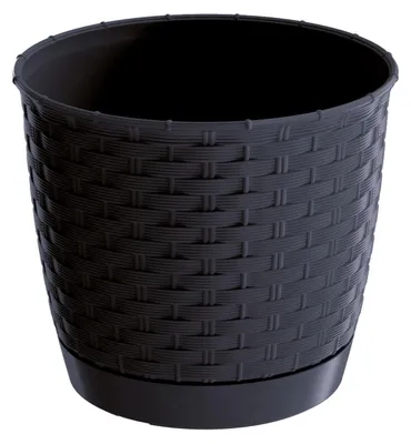 Produktbild von Prosperplast Pflanztopf/Blumentopf - Kunststoff - D19 x H16,5 cm - anthrazit