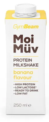 Produktbild von GymBeam - MoiMüv Protein Milkshake, 250 ml, Banane