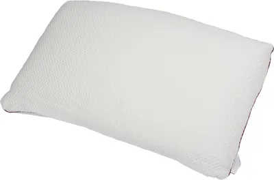 A white pillow on a white background.