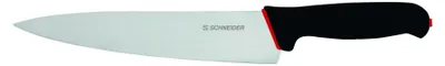 Produktbild von S-Grip Kochmesser, breite Klinge Griff: schwarz, rot, 260 mm