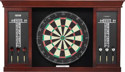Produktbild von Dartschrank Set Offizielle Dartscheibe MDF Darts 45x3,8cm Dartboard