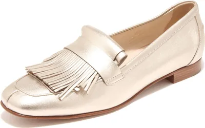 Produktbild von 96482 TOD'S CUOIO SP MAXI FRANGIA gold loafer Schuhe Damenschuh