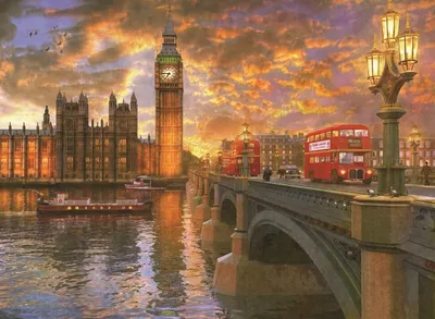 Image de ANATOLIAN Puzzle Crépuscule sur Westminster 1000 pièces