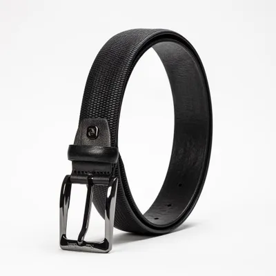 Image de Pierre Cardin Ceinture Homme Cuir Large Noir 100 cm