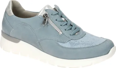 Produktbild von Waldläufer K Damenschuhe - bequeme Schnür- Halbschuhe blau Freizeit NEU