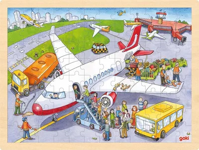Produktbild von Einlegepuzzle Auf dem Flughafen