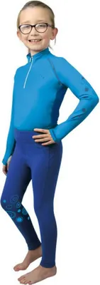 Produktbild von Hy - "DynaMizs Ecliptic" Reitleggings für Kinder BZ4220 (140) (Kobaltblau/Blaugrün)