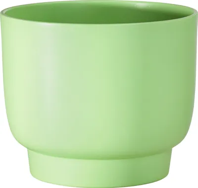 Produktbild von Dehner Übertopf Ari, Indoor Blumentopf, Ø außen 22.7 cm / innen 21.7 cm, Höhe 19 cm, Keramik matt, hellgrün