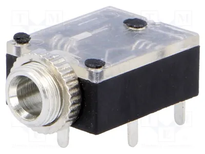 Obrázok produktu pre 2x zásuvka, priechodná, konektor 3,5 mm, stereo, samica, s konektorom SC