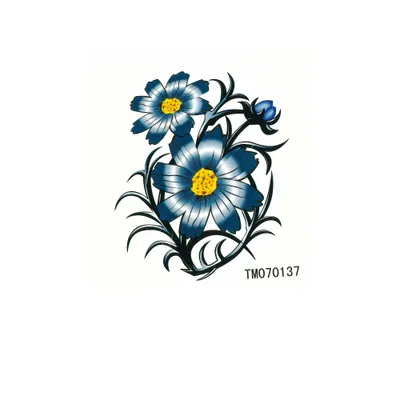 Produktbild von Temporäres Tattoo Blume Liebe Klebetattoo Körperkunst