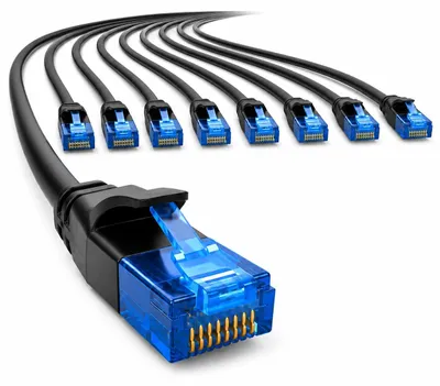 Zdjęcie produktu dla 1aTTack.de 660011 Kabel Cat6, kabel sieciowy Cat.6, kabel sieciowy 1m - kabel patch, cienki kabel