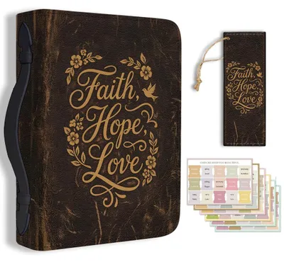 Buchhülle PU-Leder 28,5x20,5 cm mit Reißverschluss und Lesezeichen