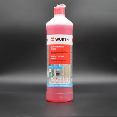 Produktbild von WüRTH Industrie Sanitärreiniger Eco Line – saurer Unterhaltsreiniger gegen Kalk und Wasserstein, materialschonend, ohne starke Säuren, EU Ecolabel