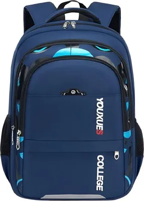 Productafbeelding van CarryQuest® - Rugzak voor school, waterdicht, 31x16x43 cm, blauw