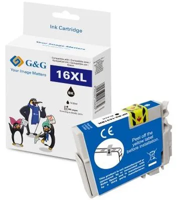 Produktbild von G&G | Ninestar XL-Patrone für Epson 16XL/T1631/C13T16314012 - Kompatibel - Tintenpatrone