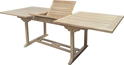 Garden Pleasure Gartentisch SOLO - Teak Massivholz - ausziehbar