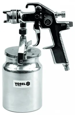 Image de Vorel Pistolet à peinture Hvlp 1000Ml avec réservoir inférieur 80901