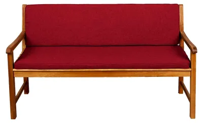 Produktbild von Bankauflage für Gartenbank oder Schaukel (170x50x50, Rot)