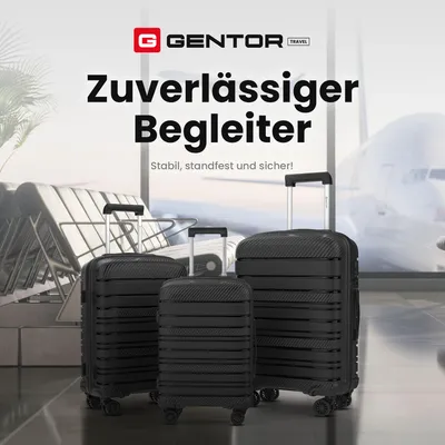 Produktbild von Hartschalenkoffer L 64 cm ca. 75L – Reisekoffer Trolley Hartschale mit 4 Rollen (360°), TSA-Schloss & Teleskopgriff, leicht & robust