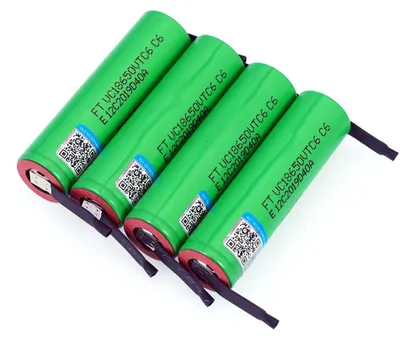 Obrázek produktu pro Lithium-iontová baterie 18650 – dobíjecí baterie VTC6 – 3,7 V – 2600–3000 mAh – 66 × 18 mm – 4 kusy