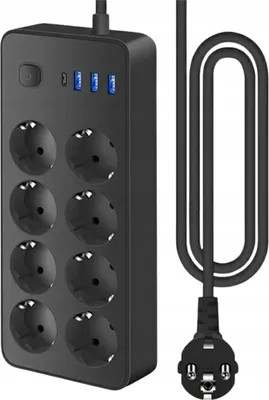 Immagine prodotto di Presa multipla con alimentatore 12 in 1 AC USB A USB C con interruttore