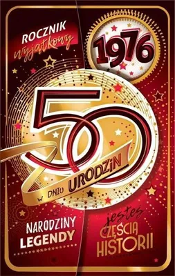 Produktbild von Glückwunschkarte zum 50. Geburtstag - AbCard