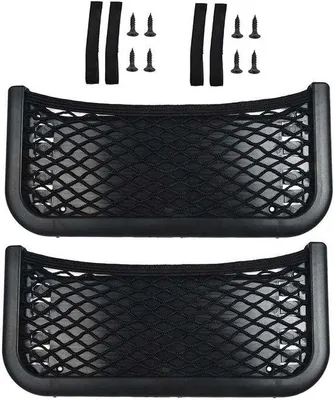 Produktbild von Famanu Auto Aufbewahrungsnetz Set von 2 elastischen Netzen für Telefon und Zubehör