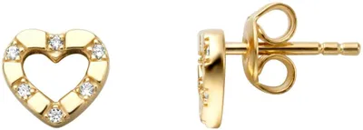Produktbild von Esprit Ohrringe ESER01351200 Damen Ohrstecker Herz mylove Gold Weiß Zirkonia