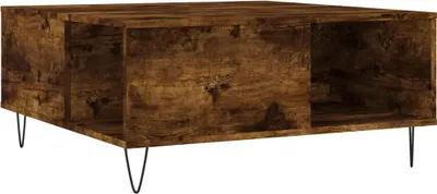 Produktbild von vidaXL Couchtisch Räuchereiche 80x80x36,5 cm Holzwerkstoff