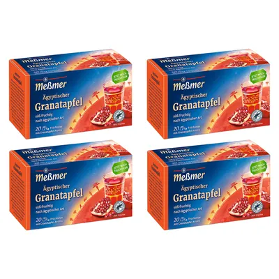 Obrázek produktu pro Meßmer Egyptské granátové jablko s medem Ovocný čaj 4 balení