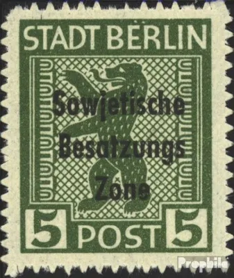 Produktbild von Briefmarken Sowjetische Zone (All.Bes.) 1948 Mi 200XX, weiße Punkte über ER von BERLIN (Feld 72) postfrisch SBZ-Aufdruck