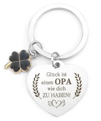 Immagine prodotto di Portachiavi per nonno, idea regalo per la festa del papà o per il compleanno, set regalo significativo