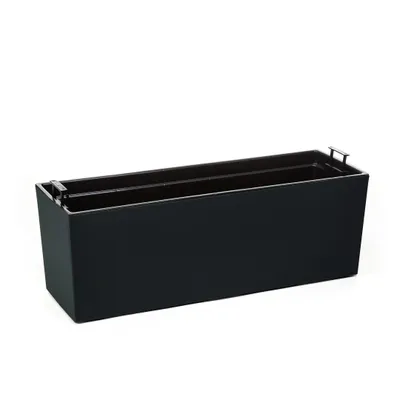 Produktbild von Straußentopf schwarz 56x19 cm