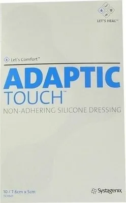 Image de Adaptic Touch 7,6x5 cm pansement sil. non adhérent 10 pces
