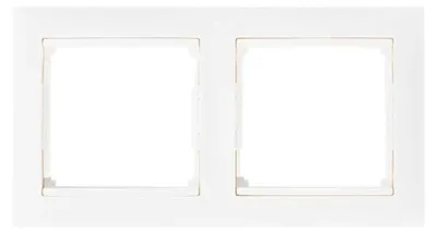 Produktbild von Legrand Rahmen Valena 774452, 2-fach, ultraweiß, Aufputz, horizontal/vertikal, glänzend, 1 Stk.