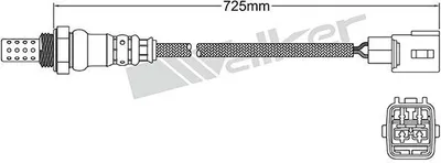 Produktbild von VEGAZ Lambdasonde für TOYOTA Yaris Schrägheck (P1) Planarsonde Beheizt ULS-735