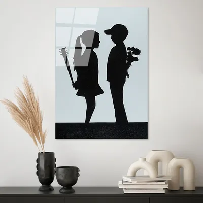 Produktbild von Wallity, UV-502 45 x 65, Dekorative Malerei aus gehärtetem Glas, 100 % gehärtetes Glas, Mehrfarbig, 45 x 65 cm