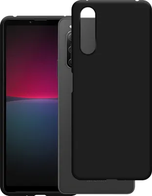 Image de Cazy Coque compatible avec Sony Xperia 10 IV Coque en Silicone - Coque Flexible - Noir