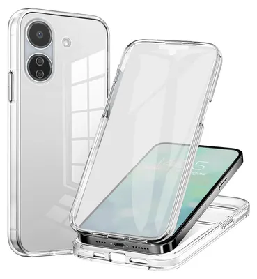 Produktbild von 360 Grad Handyhülle für Xiaomi Redmi 13C Case Cover Hülle Bumper Rundum Schutzhülle Smartphone Schutz Transparent