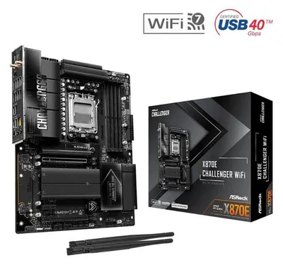Produktbild von ASRock X870E Challenger WiFi AM5 ATX HDMI/USB-C - Mainboard - AMD Sockel AM5 (Ryzen Zen4)