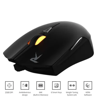 Obrázek produktu pro GAMDIAS OUREA, Pro praváky, Optický, USB Typ-A, 2500 DPI, Černá