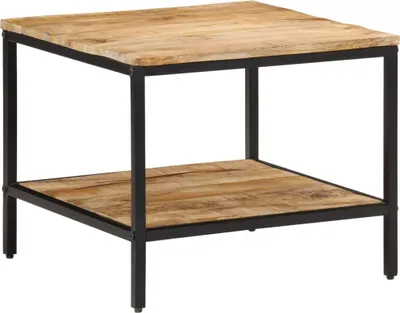 Produktbild von Couchtisch 55x55x45 cm Raues Massivholz Mango