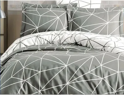 Produktbild von L'Essentiel Linge de Maison, Metaverse, Ranforce King-Size-Bettbezug-Set (FR), Grau, 100 % BAUMWOLLE RANFORCE, 240 x 220 cm