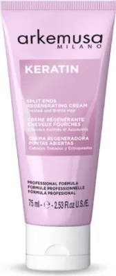 Obrázek produktu pro Arkemusa | Keratinový regenerační krém 75 ml - Intenzivní péče - pro poškozené vlasy - bez oplachování