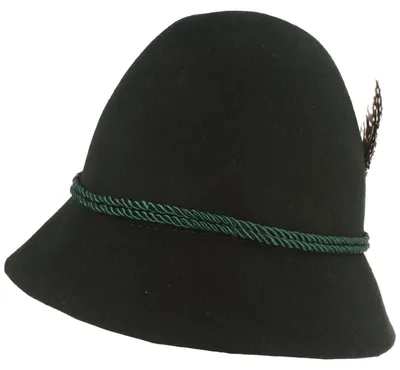 Kinder Trachtenhut mit Feder von Hut-Breiter in grün